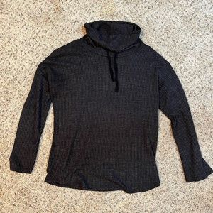 Roolee Women's cowl neck waffle tee